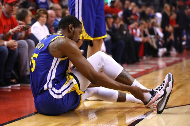 Was Kevin Durant’s calf strain healed prior to game 5 of the NBA Finals